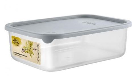 Контейнер для продуктов Sugar&Spice Vanilla прямоугольный 1л с гибкой крышкой трюфель